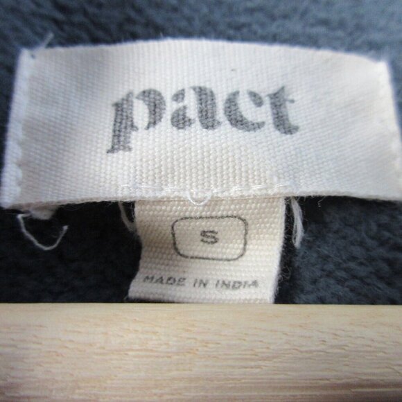 Pact Hooded Jacket Womens S Dark Blue Cotton Full Zip Long Sleeve Casual 590 - Picture 4 of 11